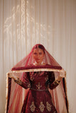 Zeenat Royal Burnt Maroon Silk Lehenga For Women