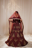 Zeenat Royal Burnt Maroon Silk Lehenga For Women