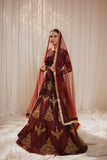 Zeenat Royal Burnt Maroon Silk Lehenga For Women