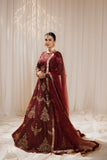 Zeenat Royal Burnt Maroon Silk Lehenga For Women