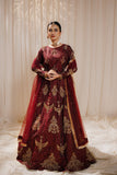 Zeenat Royal Burnt Maroon Silk Lehenga For Women