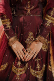 Zeenat Royal Burnt Maroon Silk Lehenga For Women