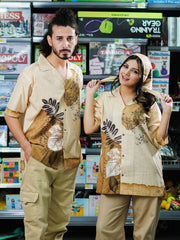 Urdu Poetry Pure Lawn Unisex Shirt For Unisex
