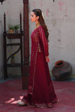 Mashal Maroon Long Shirt Sharara with Chiffon Dupatta For Women