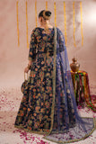 Blue Royal Embroidered Raw Silk Lehenga For Women