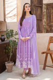 Ayra Lilac Chiffon 3 Piece Frock Suit For Women