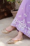 Ayra Lilac Chiffon 3 Piece Frock Suit For Women