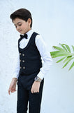 Timeless 4-Piece Black Suit For Boys