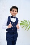 Elegant 4-Piece Blue Suit For Boys