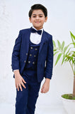 Elegant 5-Piece Blue Suit For Boys