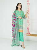 Kanwal 3-Piece Stitch Swiss Lawn Ensemble with Polyester Silk Dupatta For Women