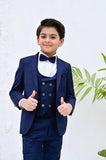 Elegant 5-Piece Blue Suit For Boys