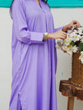 Lilac Co Ord Set: Shirt & Straight Pant For Women