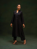 Black Wash & Wear Co-Ord Set For Women