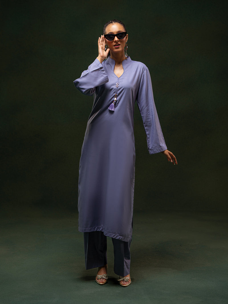 Premium Black Wash & Wear Co-Ord Set For Women