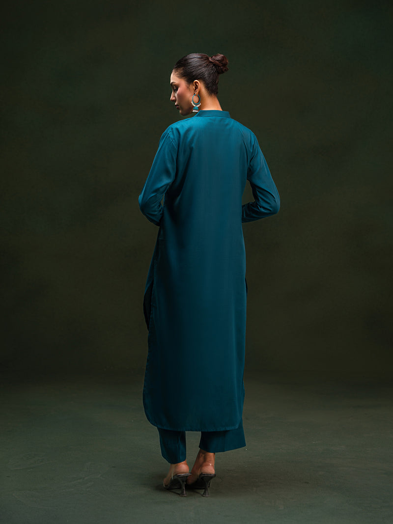 Midnight Luxe Wash & Wear Co-Ord Set For Women