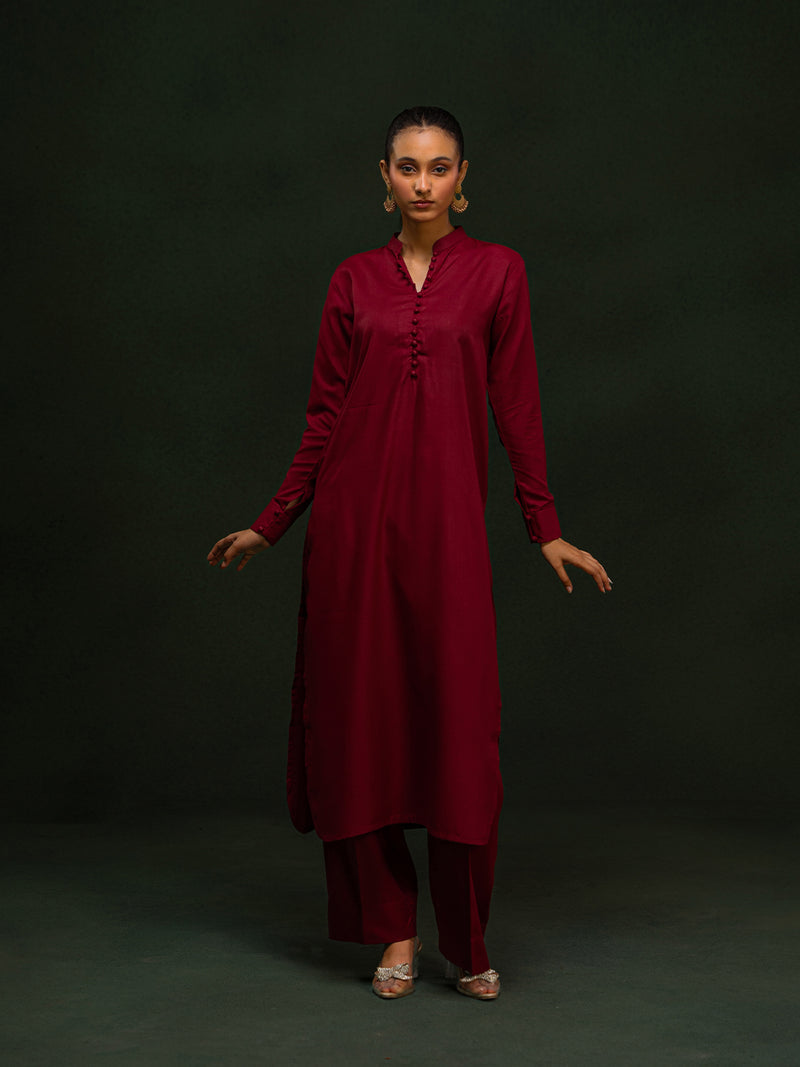 Midnight Elegance Wash & Wear Co-Ord Set For Women