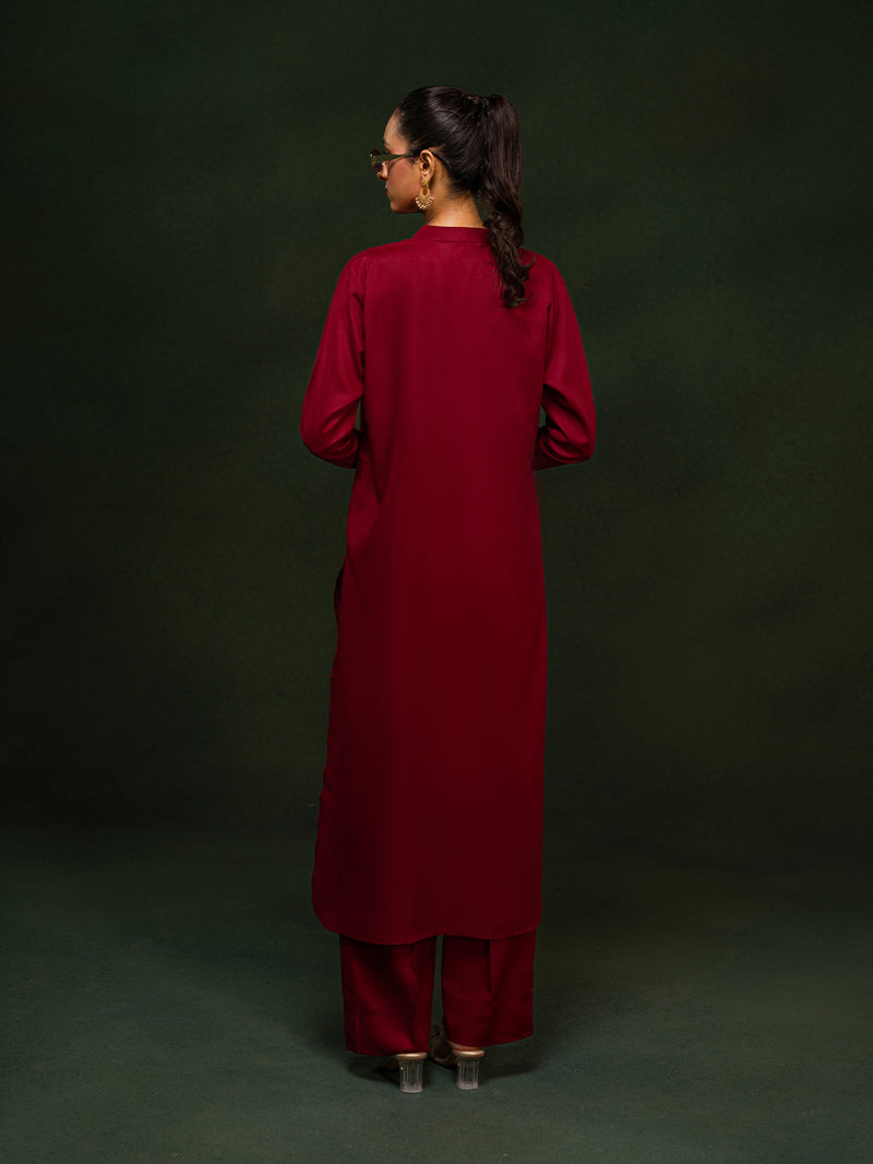 Midnight Elegance Wash & Wear Co-Ord Set For Women