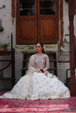 Naqsh Off-White Organza & Silk Lehenga Choli with Dupatta For Women