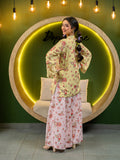 Premium Dull Raw Silk Printed 2-Piece Suit For Women