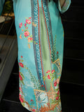 Premium Poly Crepe Printed Kaftaan For Women