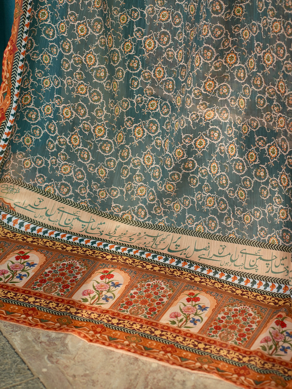 Elegant 3-Piece Printed Suit with Dupatta For Women