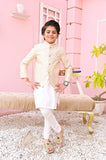 Luxurious White Prince Coat For Boys