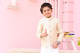 Luxurious White Prince Coat For Boys