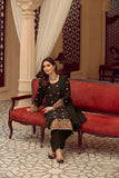 Black 3-Piece Embroidered Suit For Women
