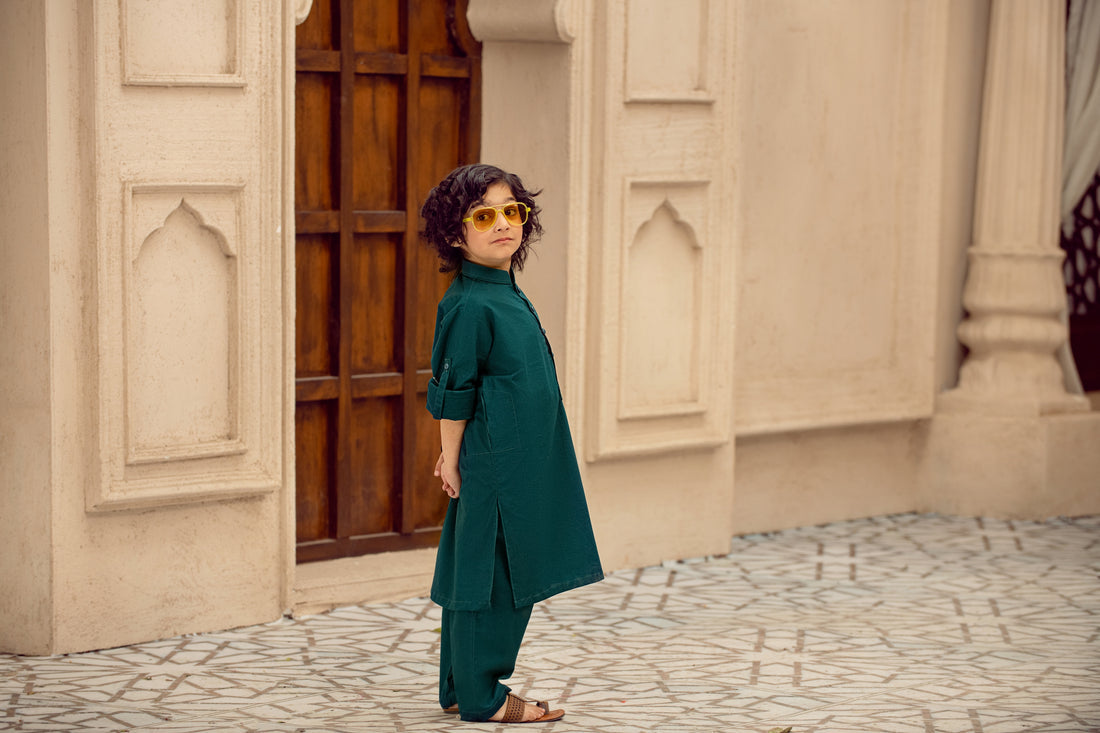 Boys Summer Salwar Kameez – 2 Piece Set For Boys