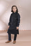 Black Kameez Shalwar with Contrast Waistcoat For Boys