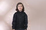 Black Kameez Shalwar with Contrast Waistcoat For Boys