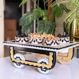 White Color Truck Art Wooden Thaila/Cart