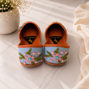 Flowy Blue Denim Khussa For Women