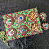 Sparkling Green Wooden Multi Purposes Truck-Art Tray