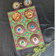 Sparkling Green Wooden Multi Purposes Truck-Art Tray