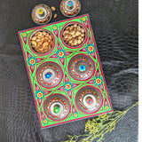 Sparkling Green Wooden Multi Purposes Truck-Art Tray