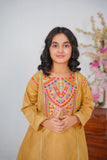 Girls 2-Piece Skin Embroidered Shalwar Suit – Elegant & Timeless For Girls