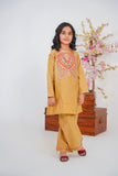 Girls 2-Piece Skin Embroidered Shalwar Suit – Elegant & Timeless For Girls