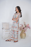 Gray Printed Cotton Silk Suit for Girls – Soft and Stylish For Girls
