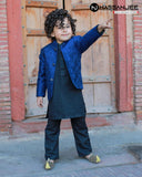 Majestic Royal Blue Prince Coat For Boys