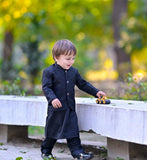 Majestic Black Prince Coat For Boys