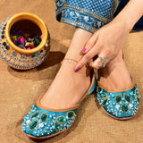 Royal Luxe Handcrafted Embroidered Khussa For Women