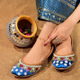 Royal Elegance Handcrafted Embroidered Khussa For Women