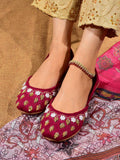 Royal Luxe Handcrafted Embroidered Khussa For Women