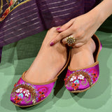 Luxury Handcrafted Embroidered Khussa For Women