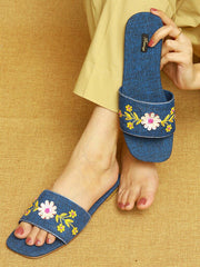 Saya Flat Sliders – Graceful Comfort, Effortless Glamour For Women