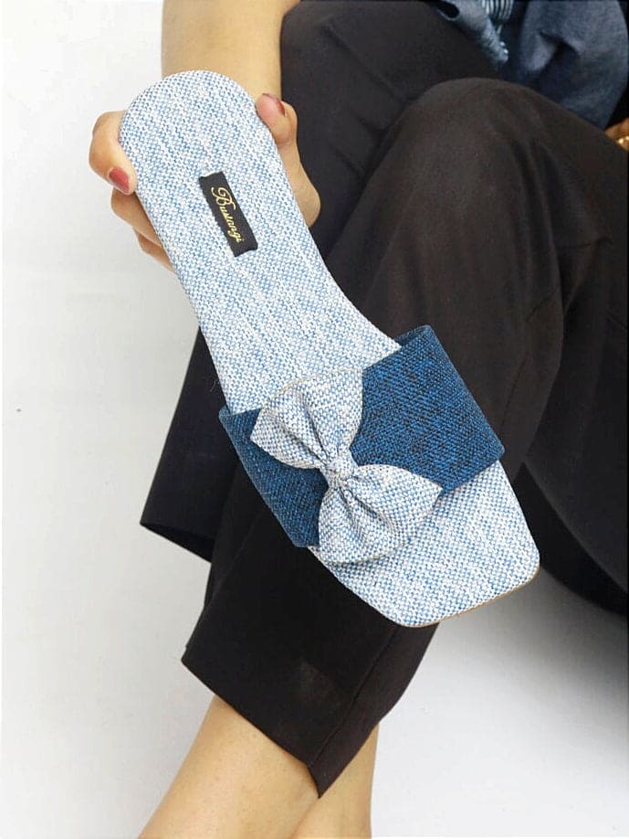 Blue Slider – Effortless Glamour in Every Step For Women