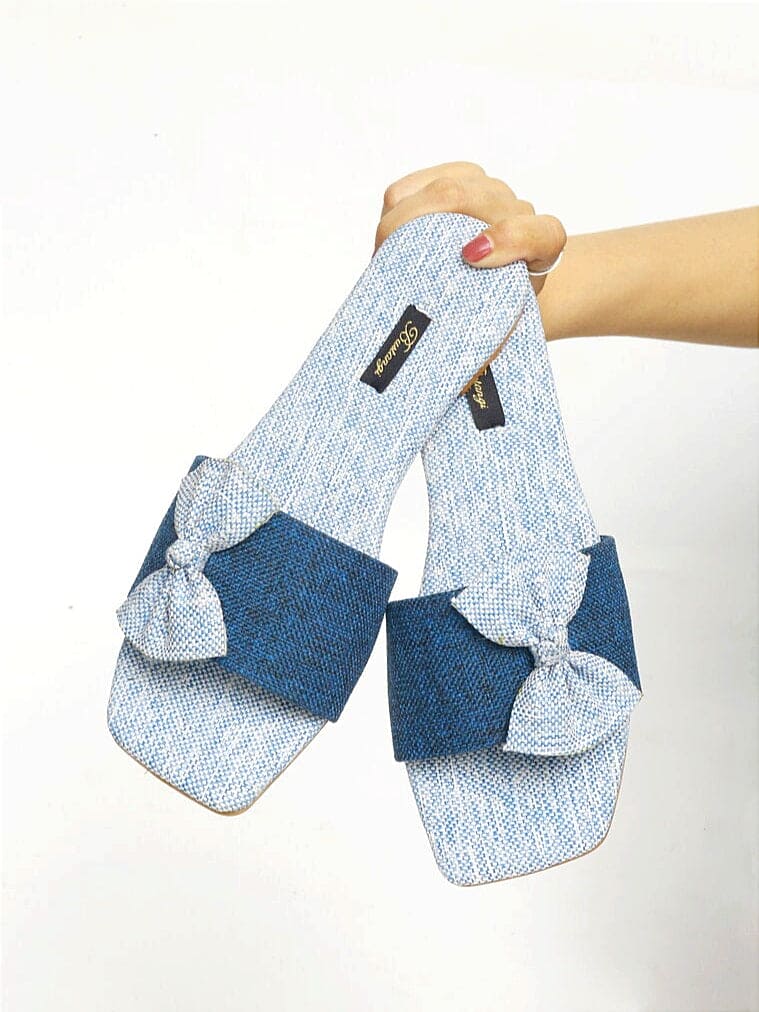 Blue Slider – Effortless Glamour in Every Step For Women