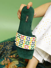Suzen | Glamorous Flat Sliders by Bustangi For Women